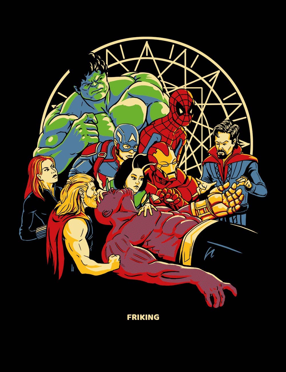 Turnbeutel Avengers