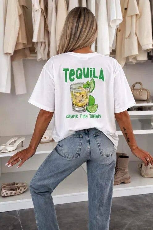T-Shirt "Tequila – Cheaper than Therapy"