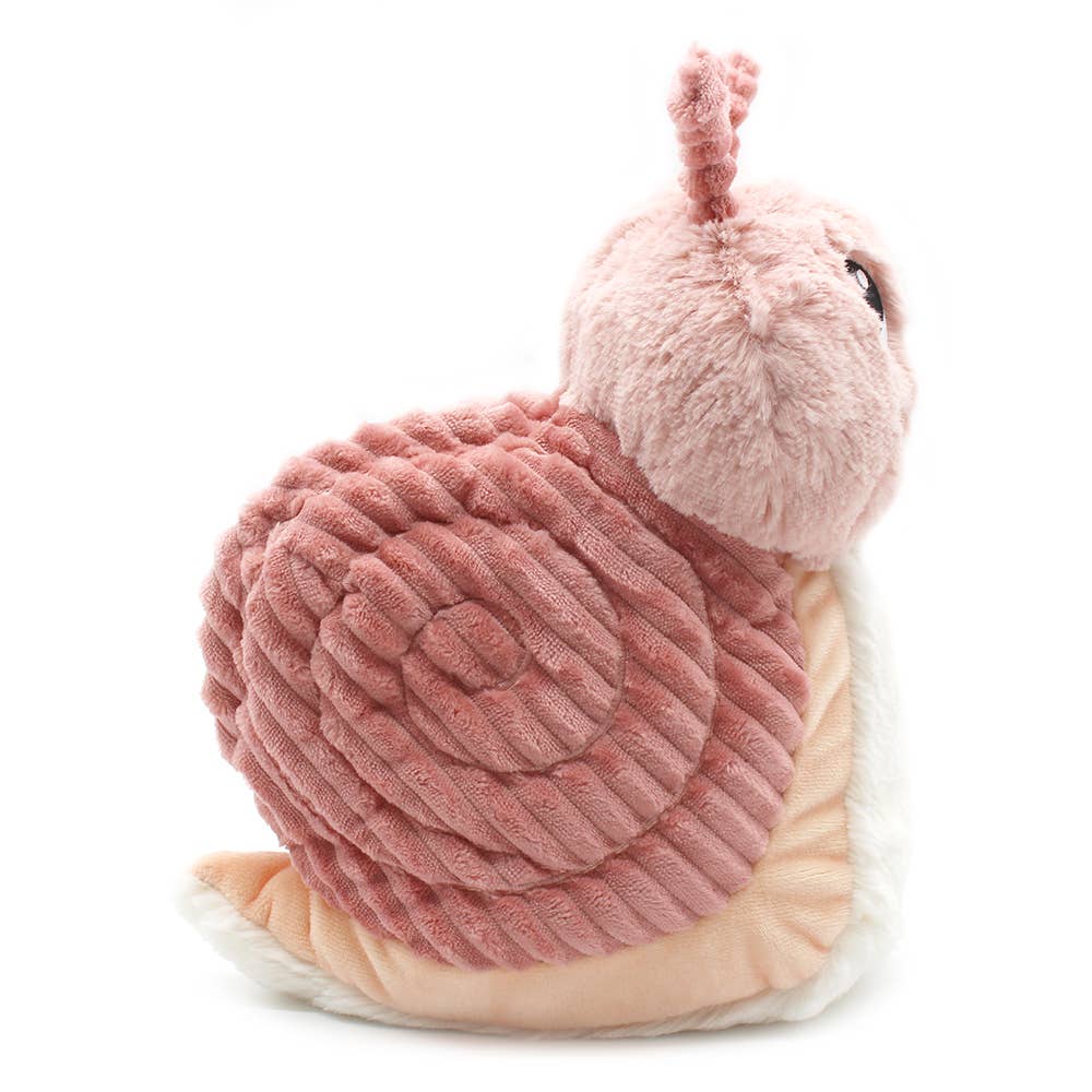 Les Ptipotos Plüsch Mama & Baby Schnecke Rosa 25 cm – Interaktives Kuscheltier