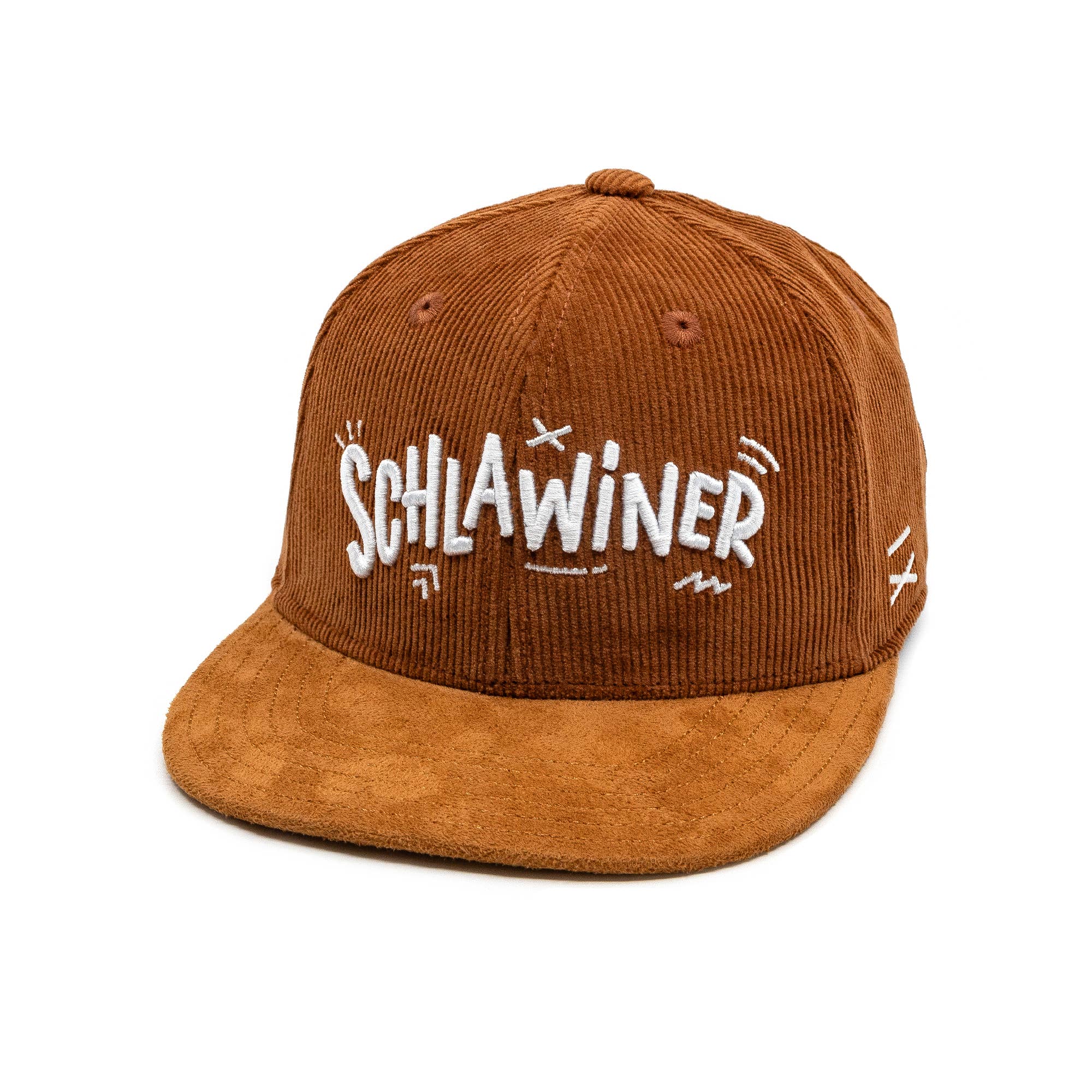 Schlawiner Snapback Cap Für Kinder - Braun Cord (Kids L)