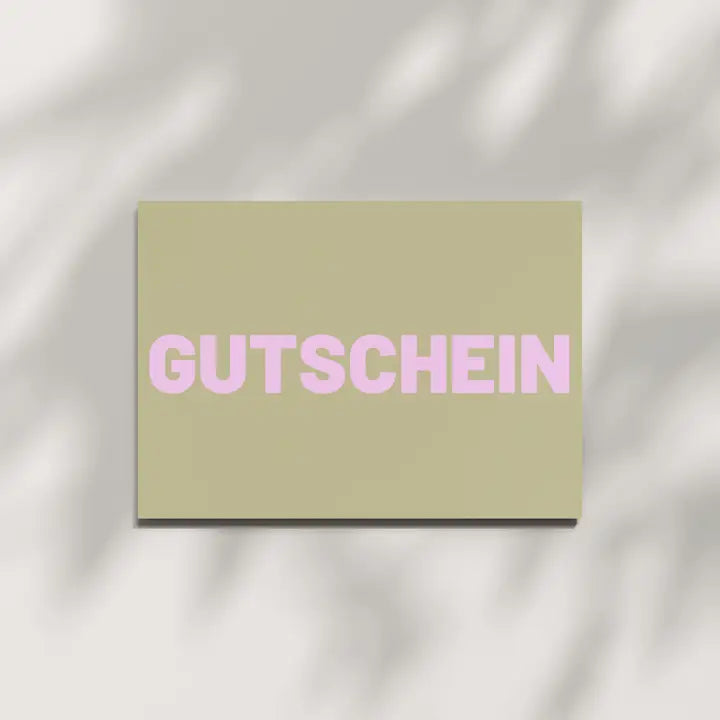 Grußkarte "GUTSCHEIN"