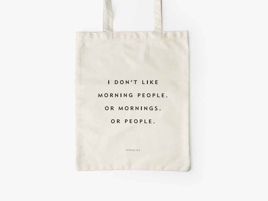 Baumwolltasche / Morning People