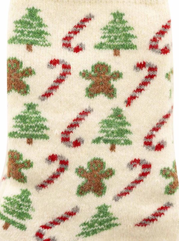 Kuschelsocken 10er Set Wollmix "Zuckerstange & Lebkuchen"