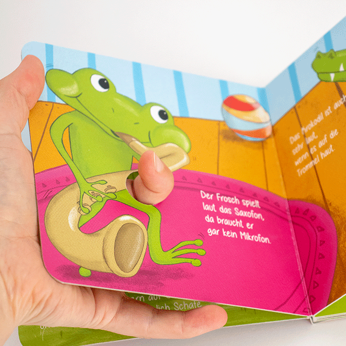 "Mit Pauken und Trompeten", Pappbilderbuch ab 6 Monate