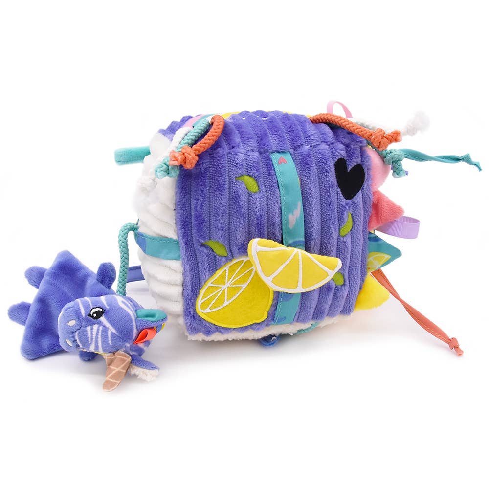 LES DEGLINGOS BABY AKTIVITÄTSWÜRFEL KIPROKOS DAS ZEBRA - 12 CM