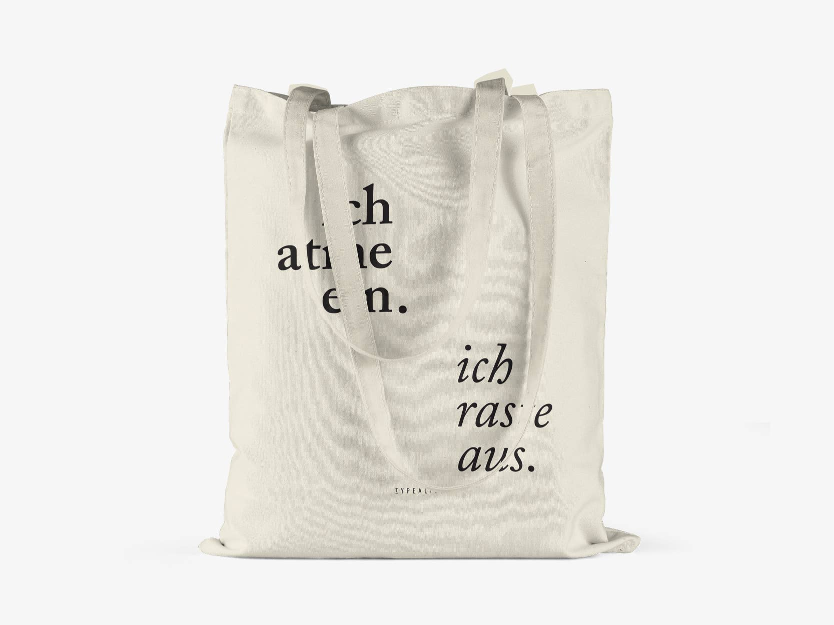 Baumwolltasche / Ich Atme Ein