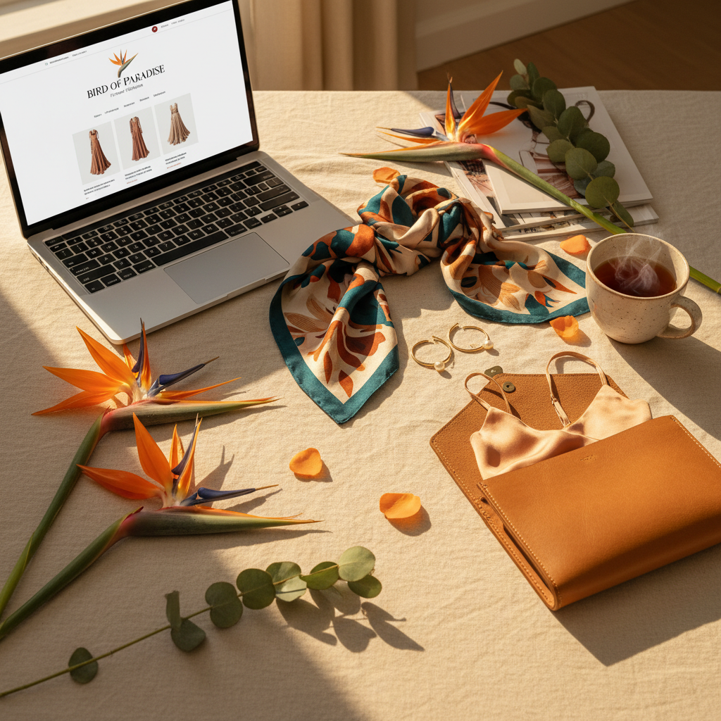 Bird of Paradise Flower Fashion – Online Shop quadratisch