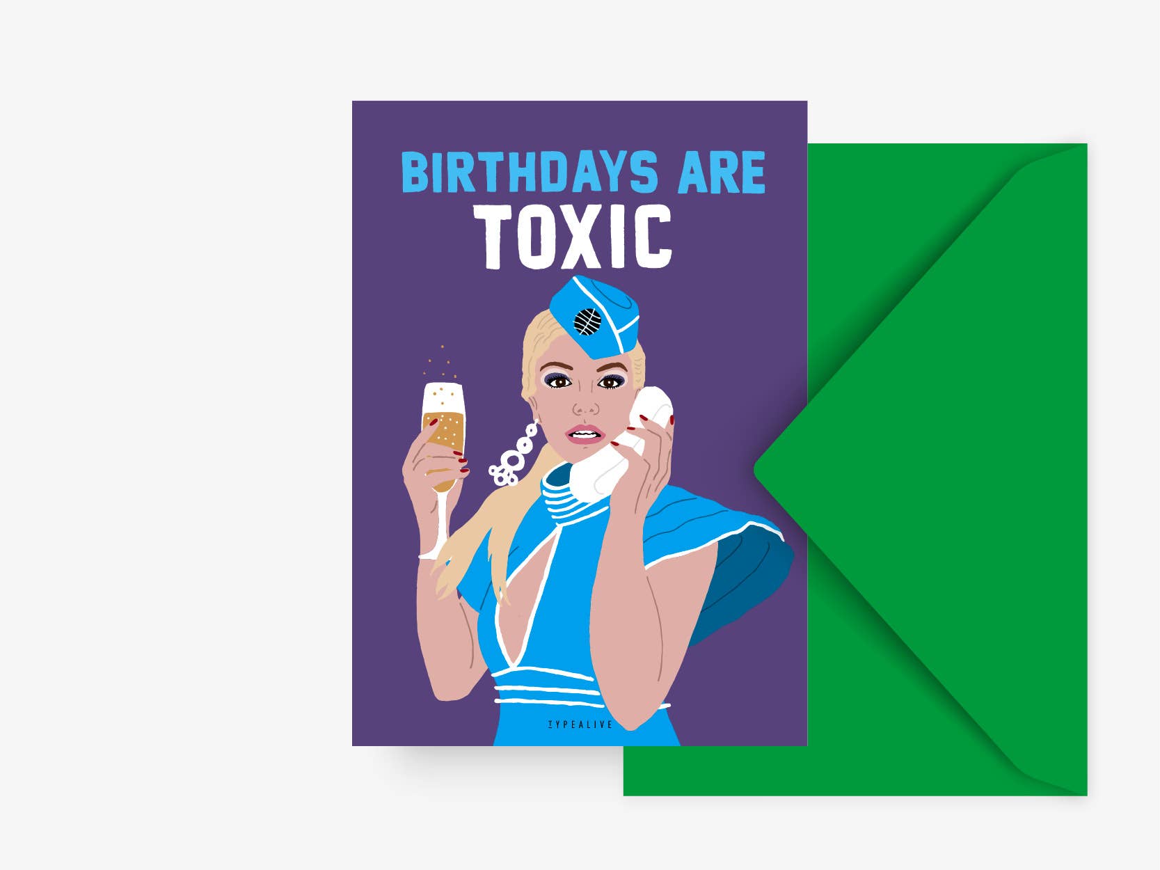 Postkarte / Toxic Birthday