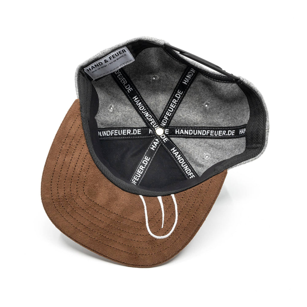 Frechdachs Snapback Cap Für Kinder - Hellgrau Filz (Kids L)