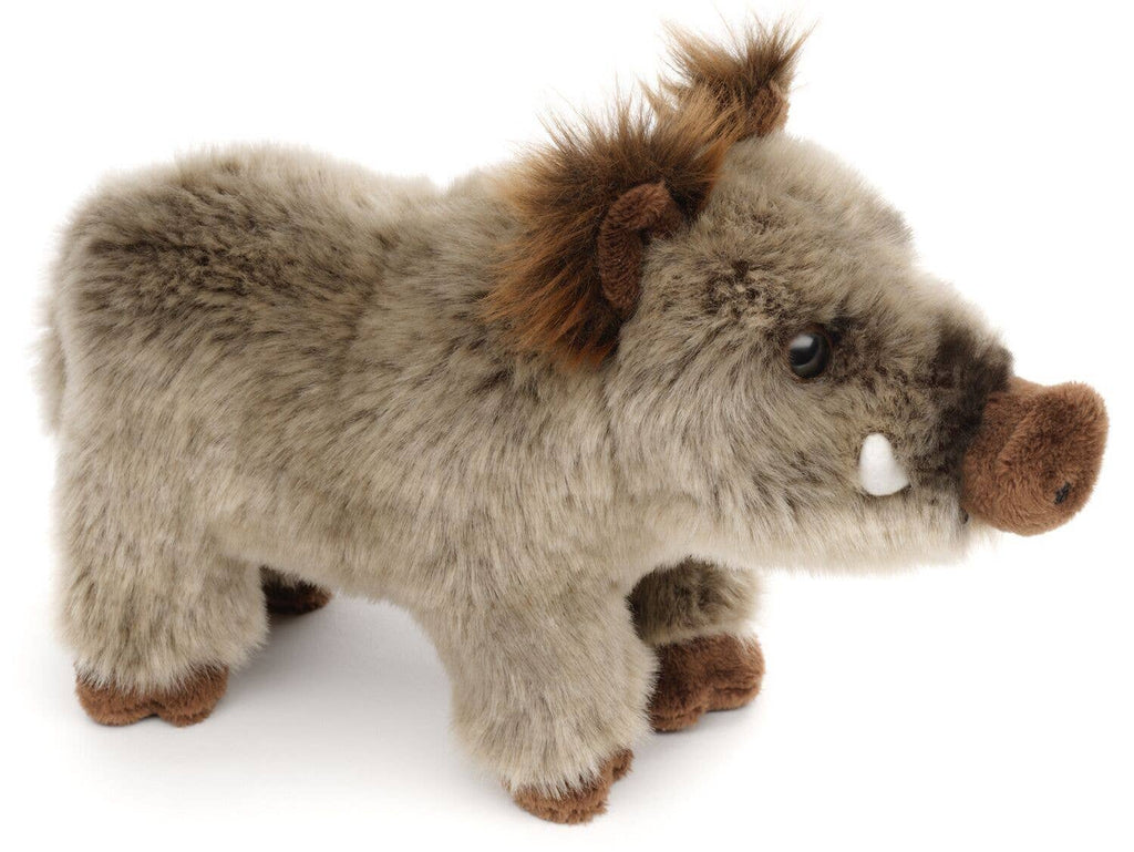 Wildschwein Kuscheltier stehend 25 cm – Plüschtier Waldtier von Uni-Toys | Handgefertigt