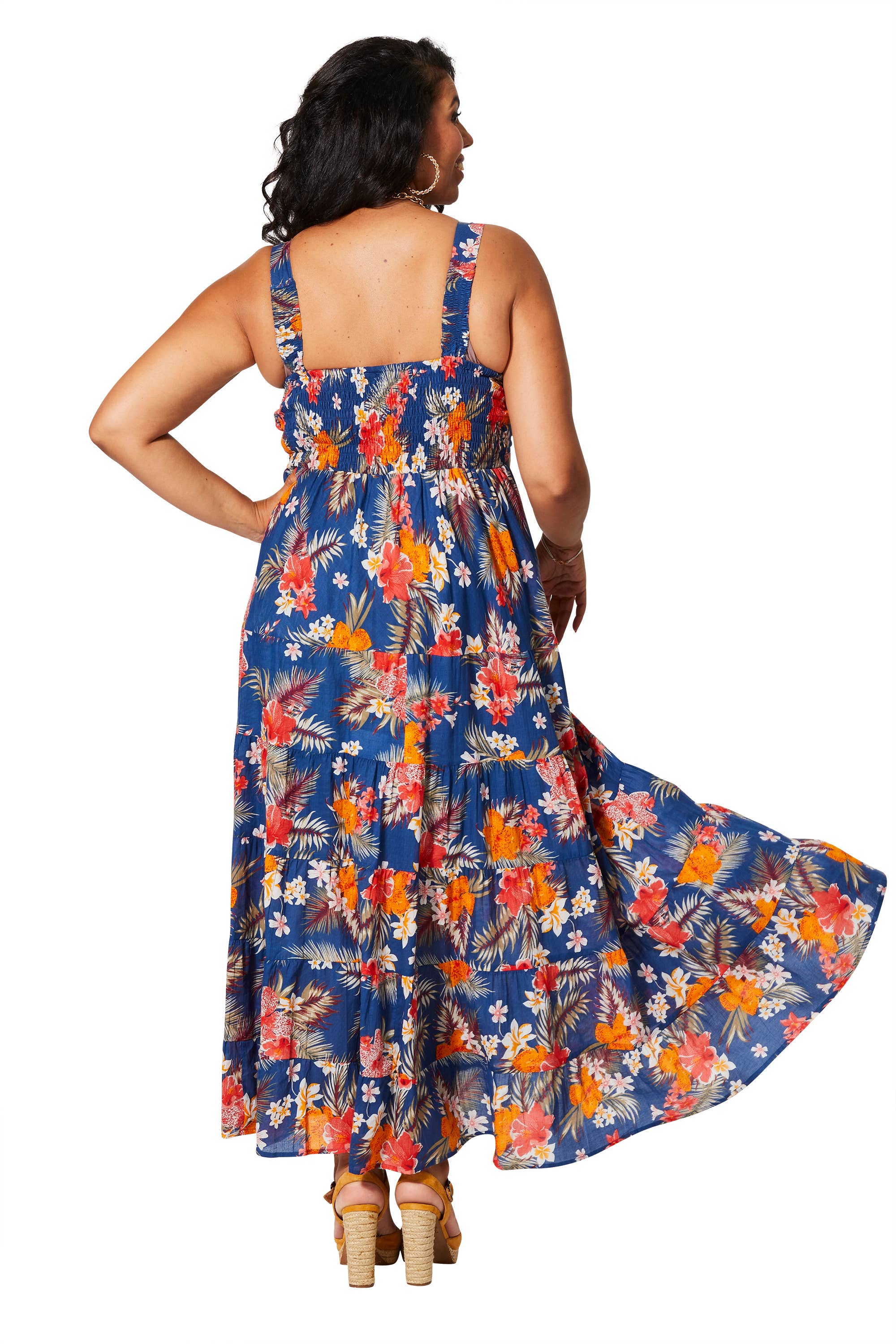 LANGES ÄRMELLOSES SOMMERKLEID MAXIP0040D