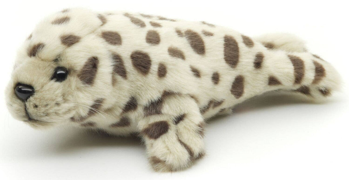 Seehund Kuscheltier grau gepunktet, 21 cm
