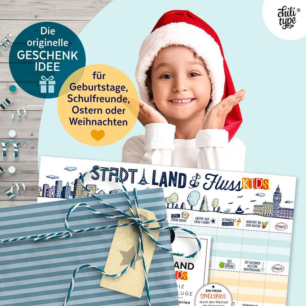 Stadt-Land-Fluss Kinder-Edition DIN A3
