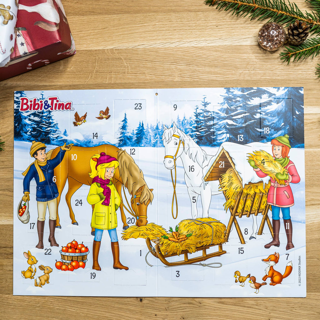 Tattoo-Adventskalender Bibi & Tina – 24 Kindertattoos für die Weihnachtszeit von Papierdrachen
