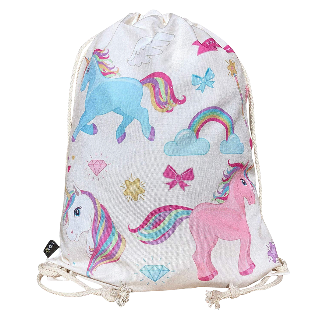 Kinder Turnbeutel Einhorn – Magischer Sportbeutel 40x32 cm von HECKBO