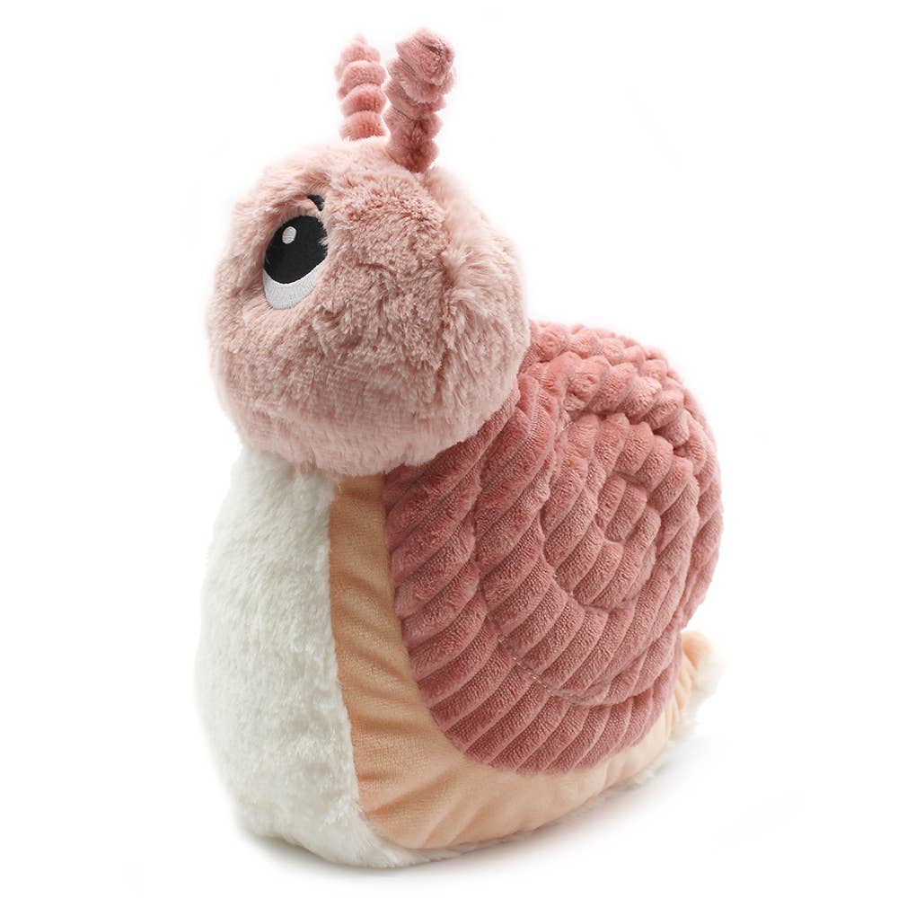 Les Ptipotos Plüsch Mama & Baby Schnecke Rosa 25 cm – Interaktives Kuscheltier