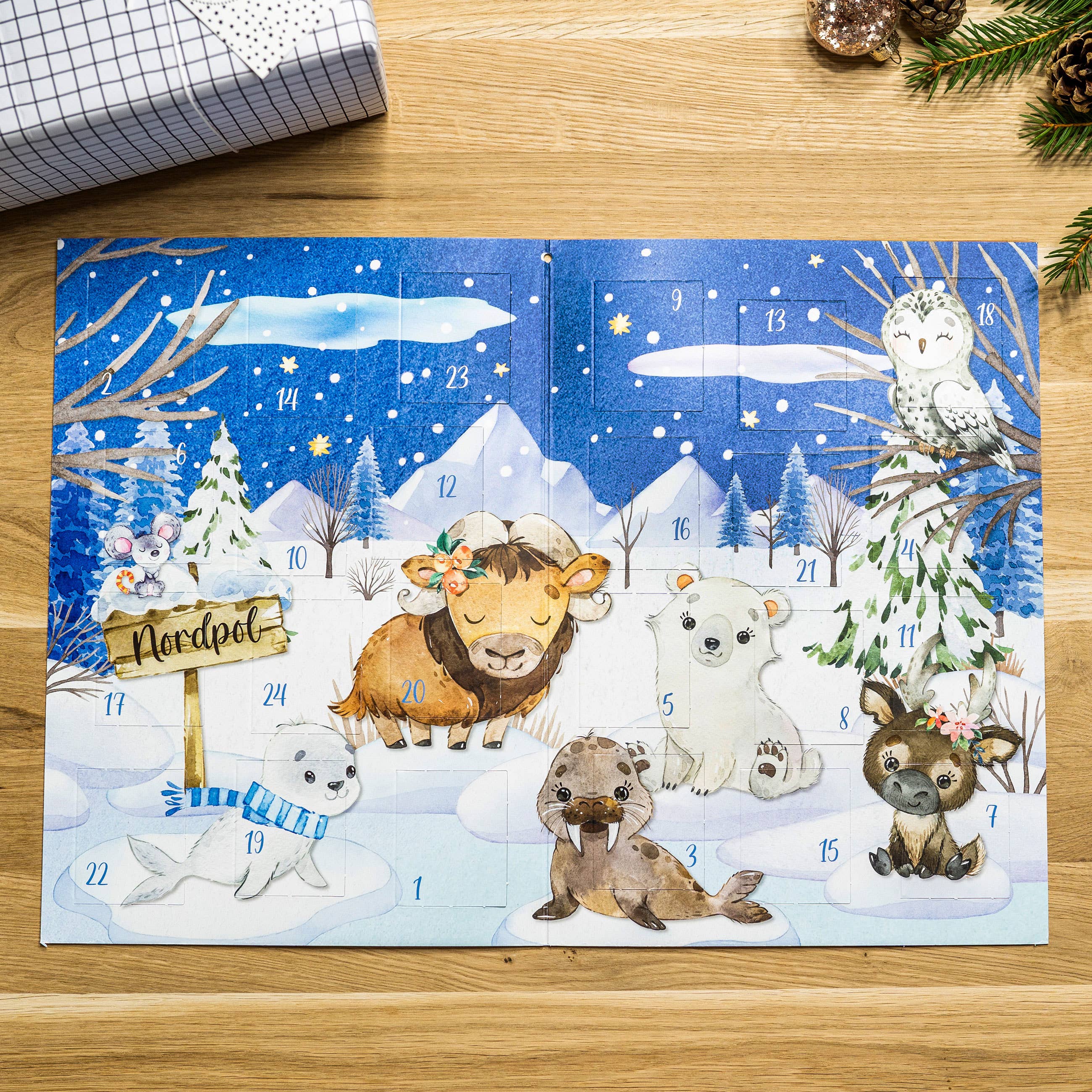 Tattoo-Adventskalender - Wintertiere