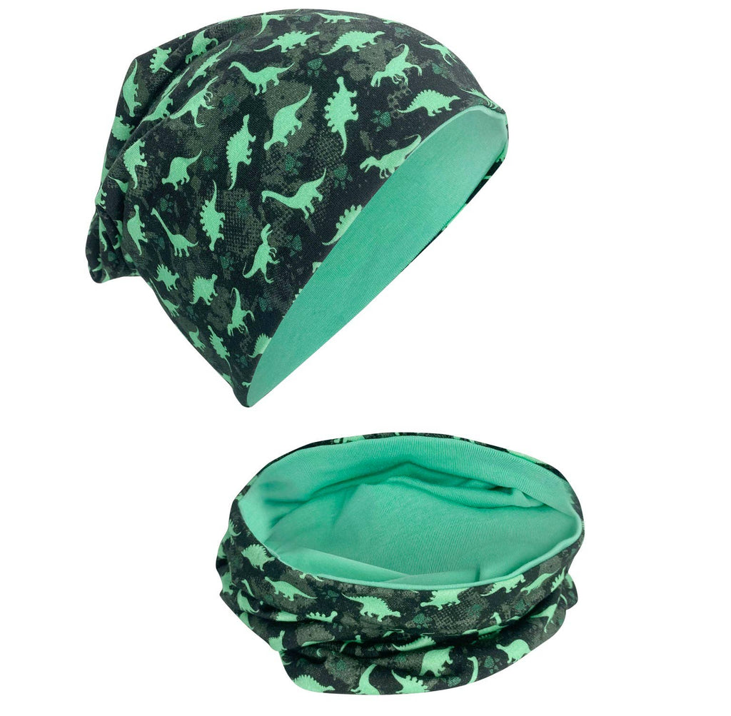 Mütze & Schal Set Dino - Übergangsmütze