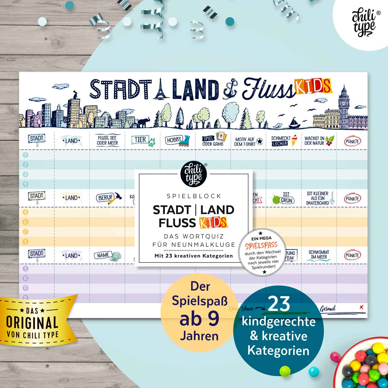 Stadt-Land-Fluss Kinder-Edition DIN A3