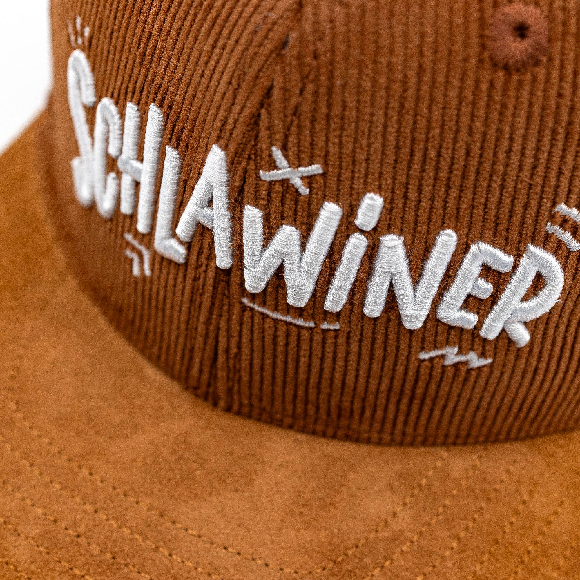 Schlawiner Snapback Cap Für Kinder - Braun Cord (Kids L)