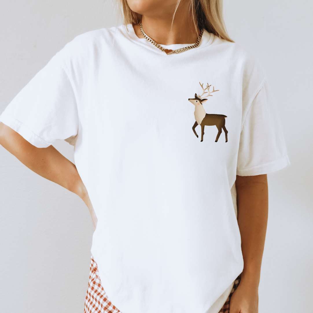 T-Shirt Rentier Norwegen - BIOBAUMWOLLE Weihnachten Skandi