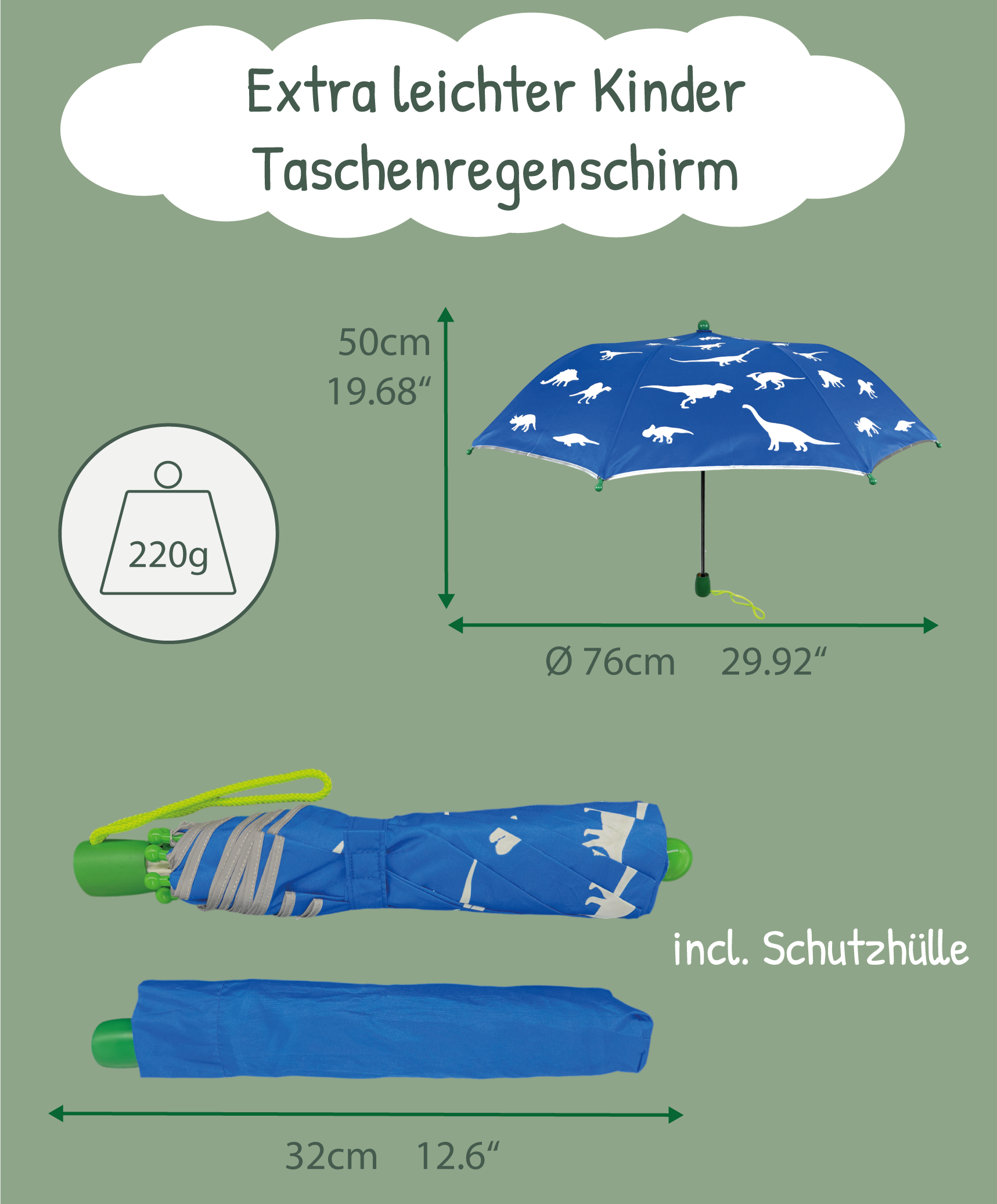 Magic Regenschirm Dino
