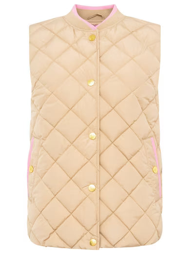 Steppweste "Classic Diamond" von Zwillingsherz beige
