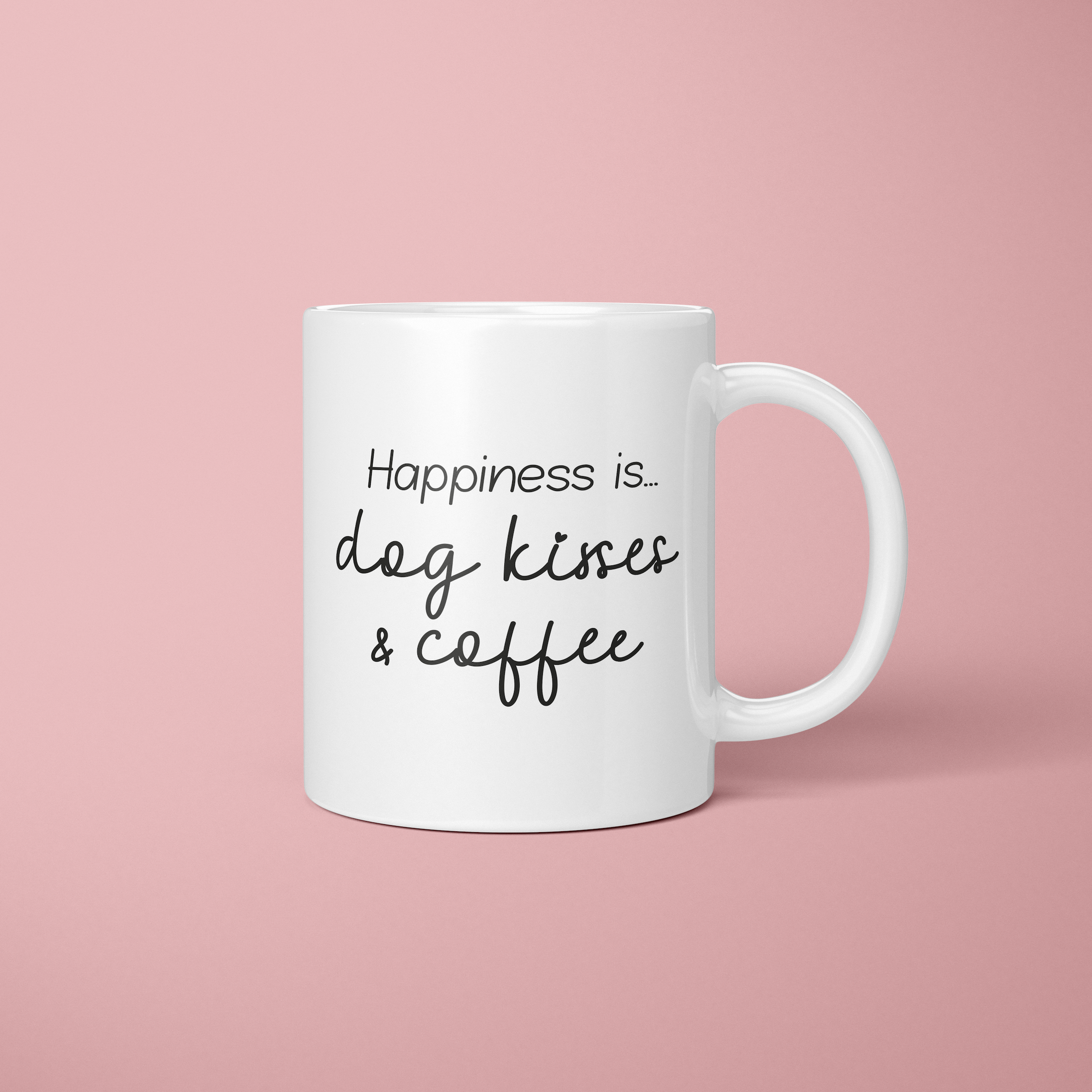 Tasse mit Hundeküssen