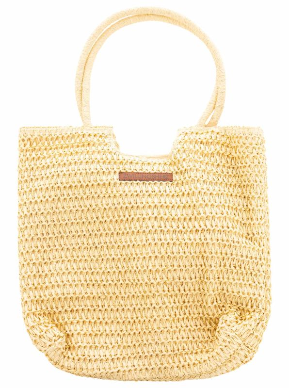 Strohtasche Damen Natur – Sommertasche ZH Label von zwillingsherz