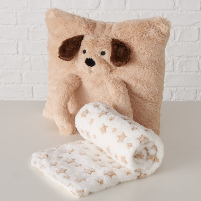 Kissen Noah Hund & Decke Set