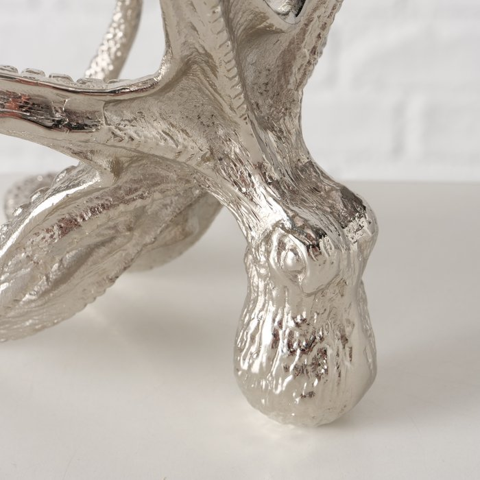 Weinflaschenhalter Oktopus Silber
