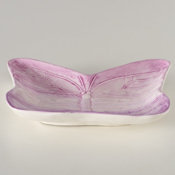 Schale Schmetterling Lila Steingut