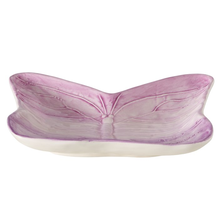 Schale Schmetterling Lila Steingut