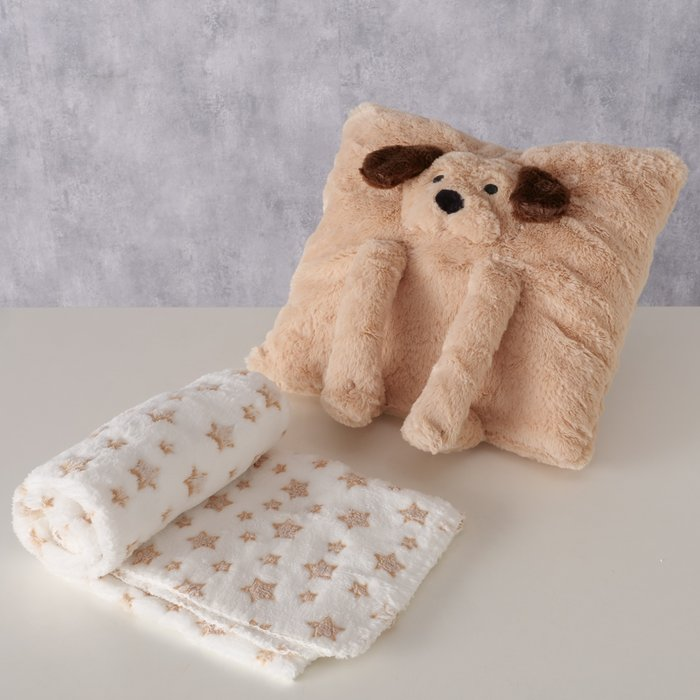 Kissen Noah Hund & Decke Set