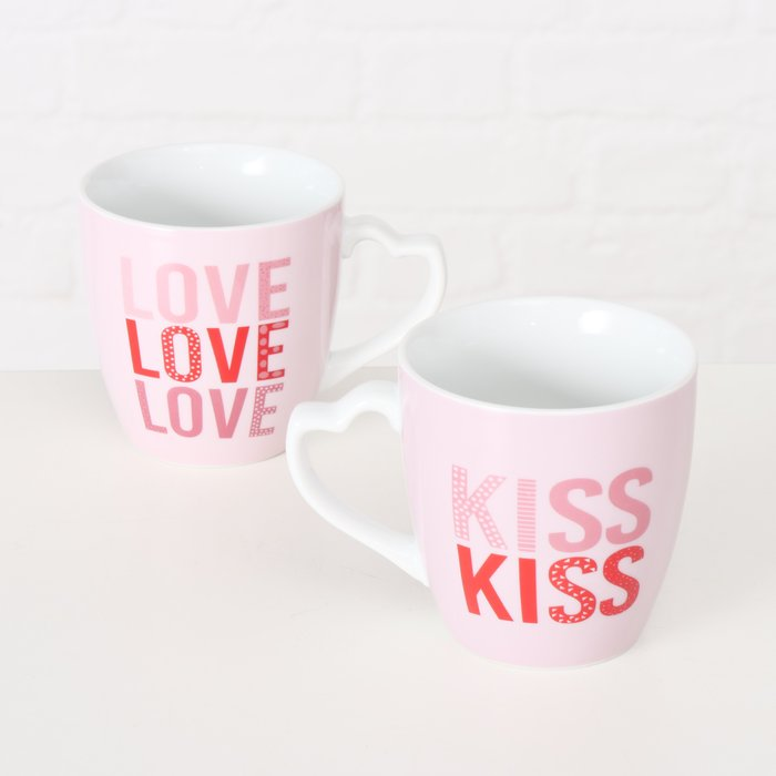 Jumbobecher Love Kiss – beide Becher von oben auf weißem Hintergrund